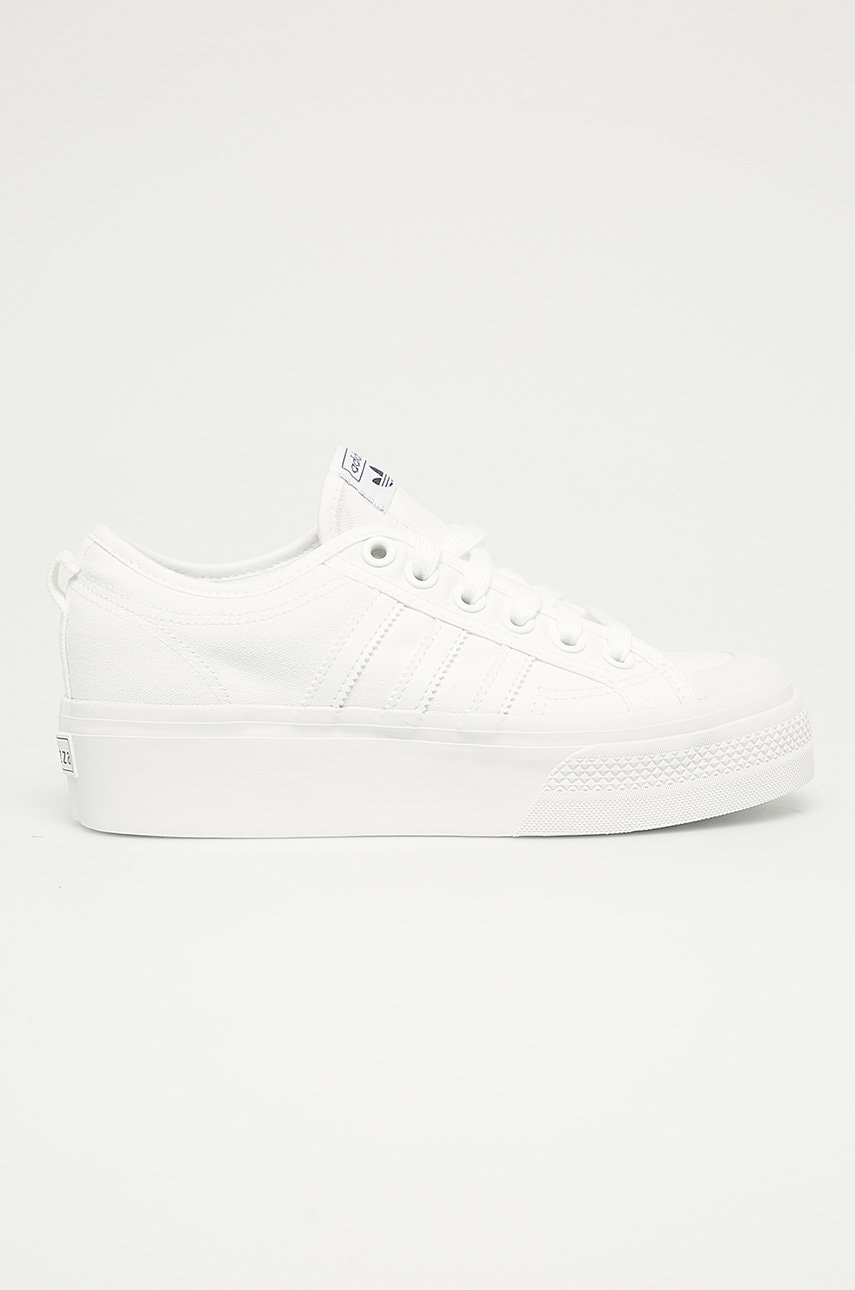adidas Originals sneakers Nizza Platform culoarea alb FV5322