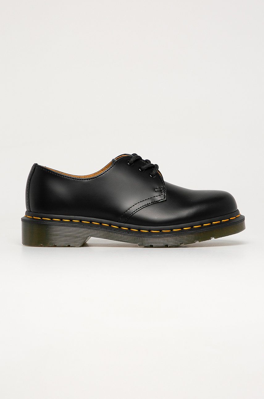 Dr. Martens Pantofi De Piele 11838002 1461 Femei, Culoarea Negru, Cu Toc Plat