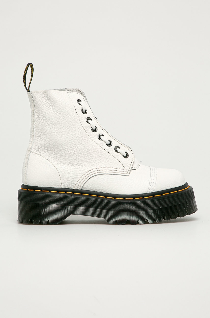 Dr. Martens cizme de piele Sinclair 26261100-WHITE