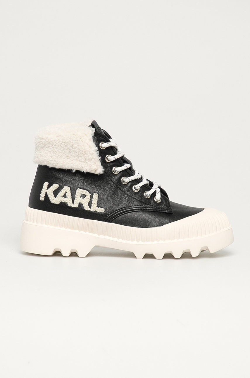 

Karl Lagerfeld - Кожени боти, Черен