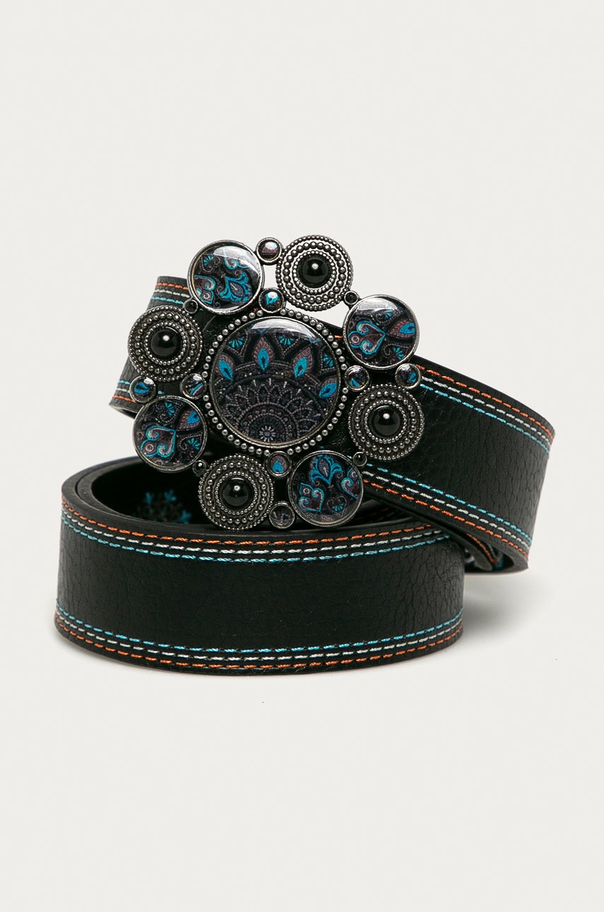 

Desigual - Колан с две лица, Черен
