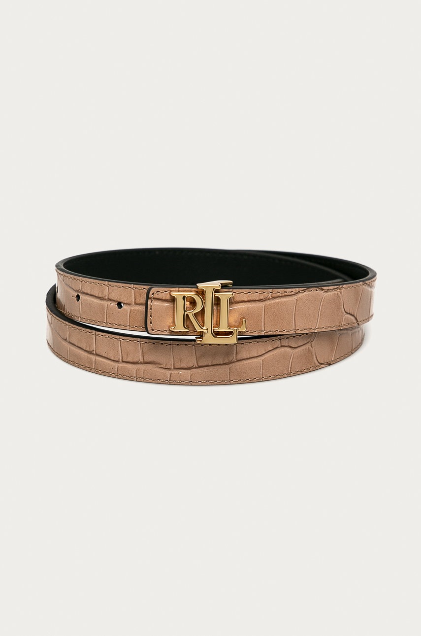 

Lauren Ralph Lauren - Кожен колан с две лица, Бежов