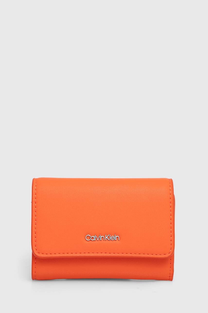 

Портмоне Calvin Klein дамски в оранжево K60K607251, Оранжев