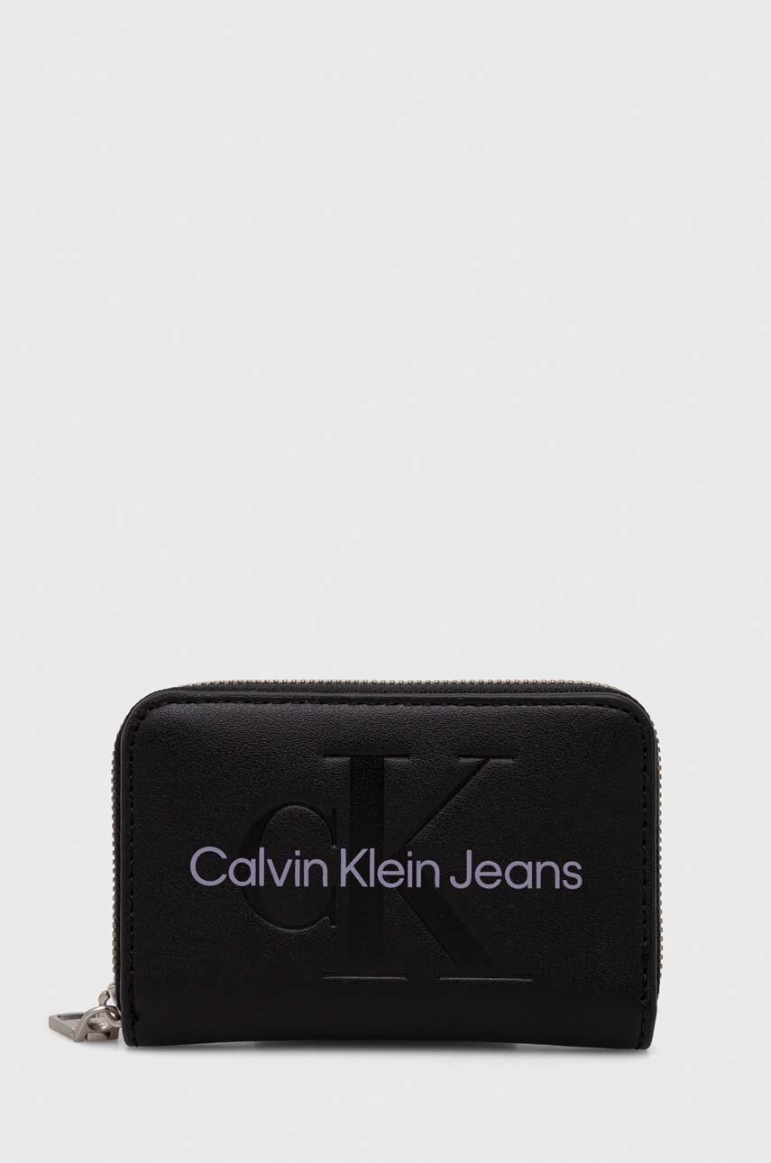 

Портмоне Calvin Klein Jeans дамски в черно, Черен