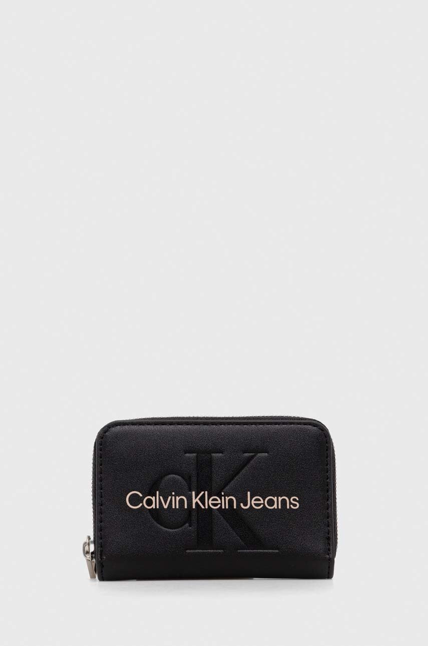 

Портмоне Calvin Klein Jeans дамски в черно, Черен
