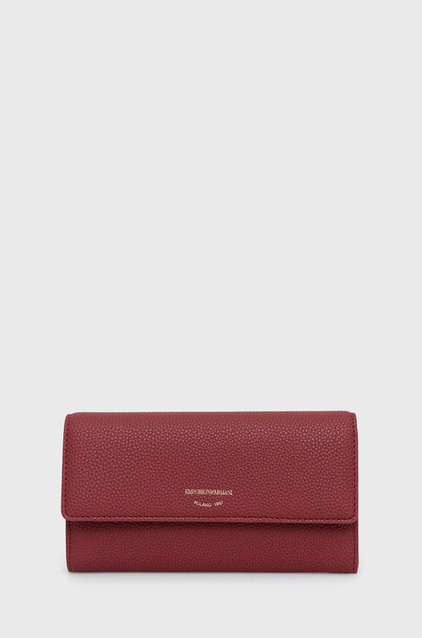 

Emporio Armani - Кожен портфейл, Червен