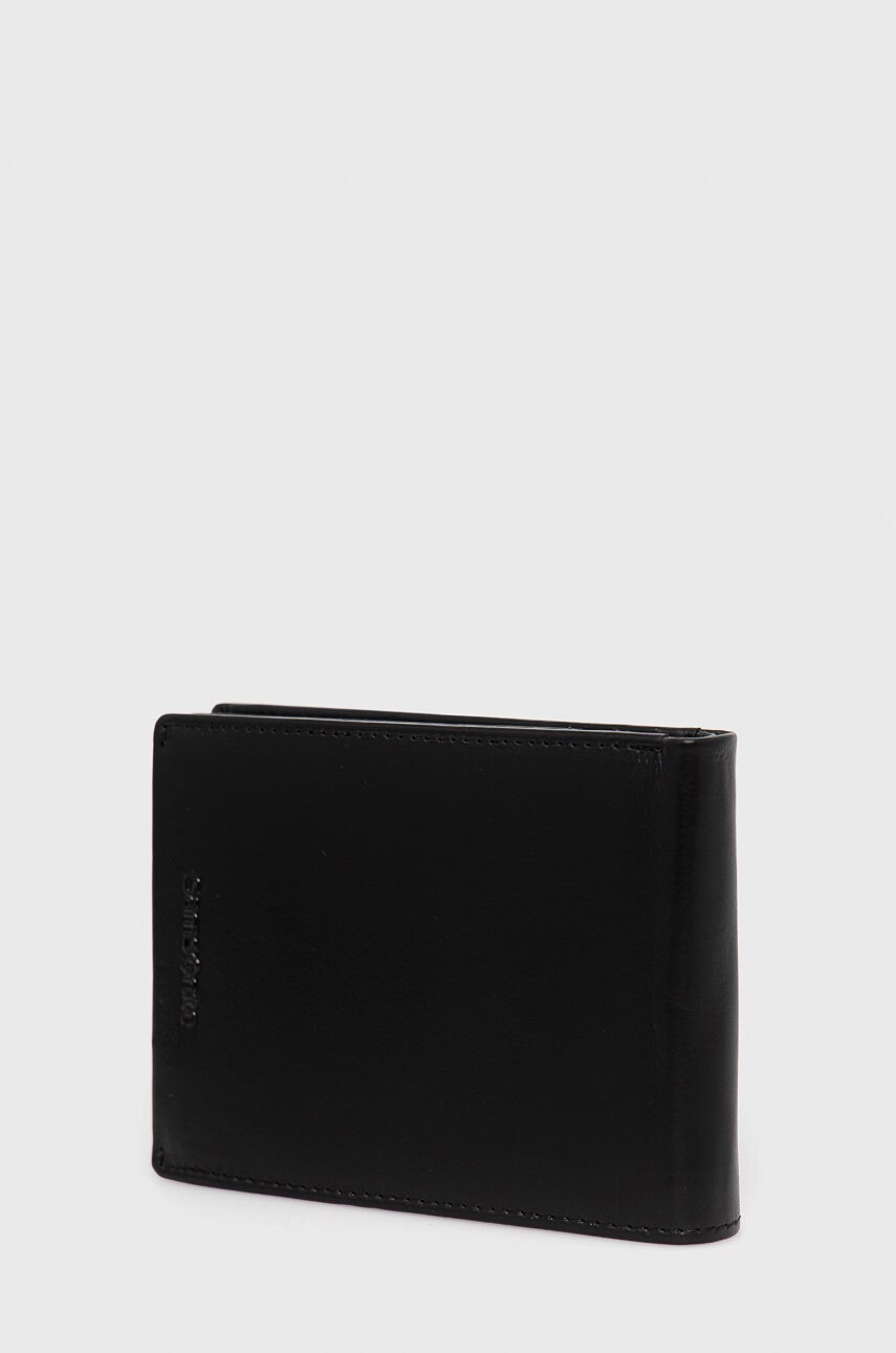

Кожаный кошелек Samsonite мужской цвет чёрный
