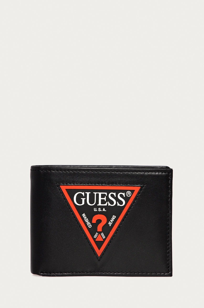

Guess Jeans - Кожен портфейл, Черен