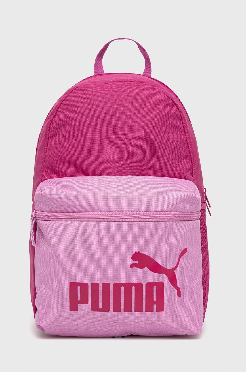 Puma plecak 75487 damski kolor różowy duży z nadrukiem