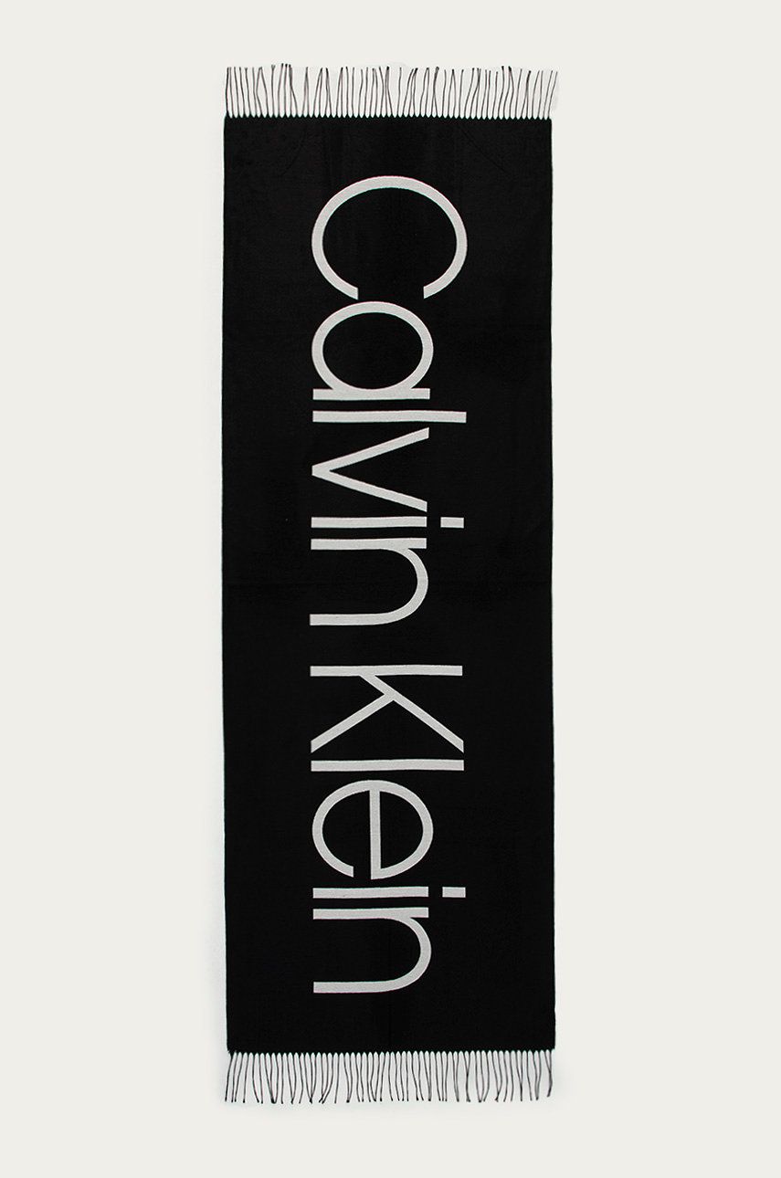 Calvin Klein - Šála - černá - 100 % Polyester