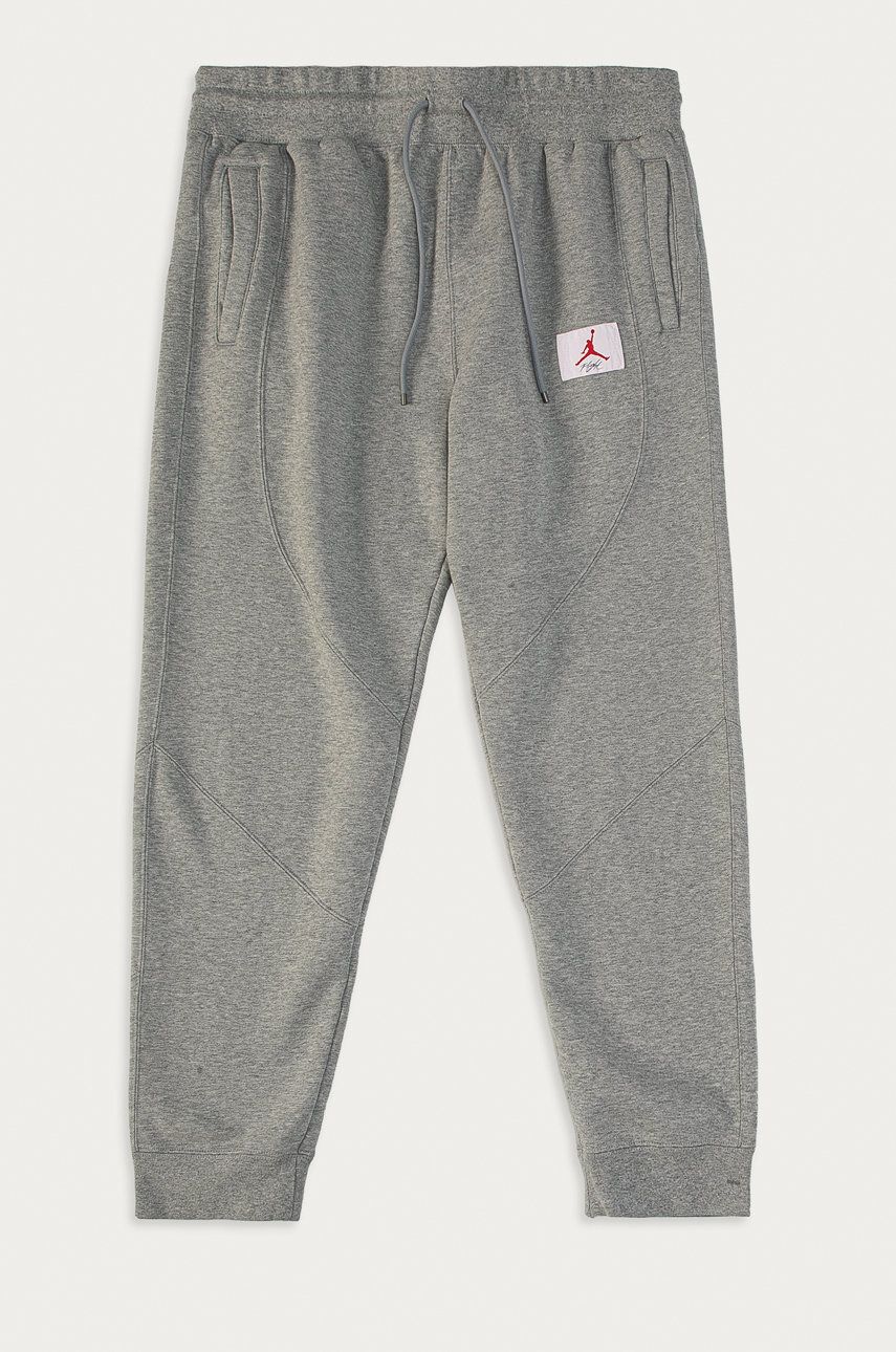 Jordan Pantaloni femei, culoarea gri, material neted answear.ro imagine megaplaza.ro