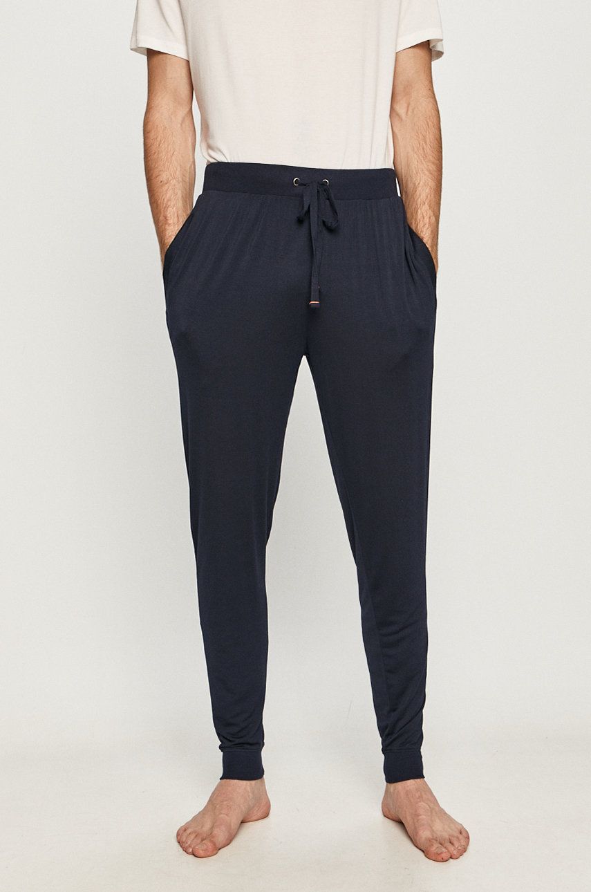 Ted Baker Pantaloni de pijama bărbați, culoarea albastru marin, material neted 2023 ❤️ Pret Super answear imagine noua 2022