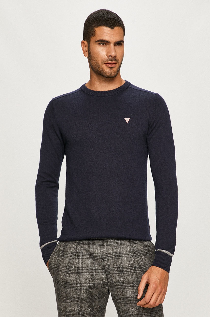 

Guess Jeans - Пуловер, Тъмносин