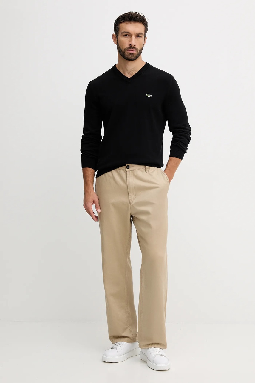 Свитер Lacoste мужской цвет чёрный