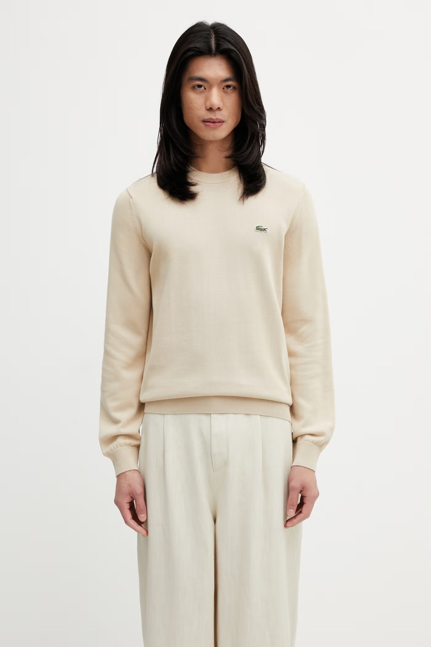Lacoste sweter bawełniany męski