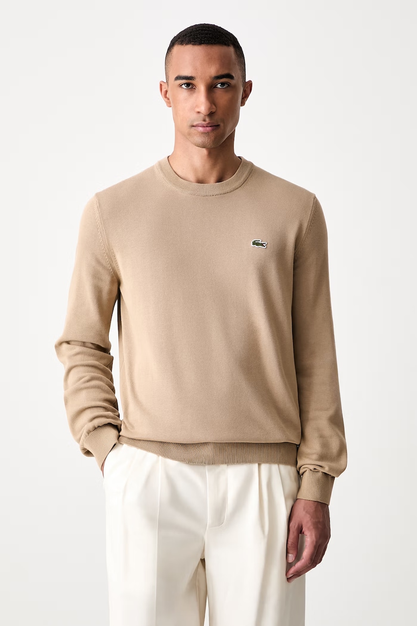 Lacoste sweter męski bawełniany