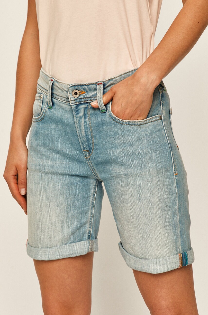 Pepe jeans - pantaloni scurti jeans poppy short pride