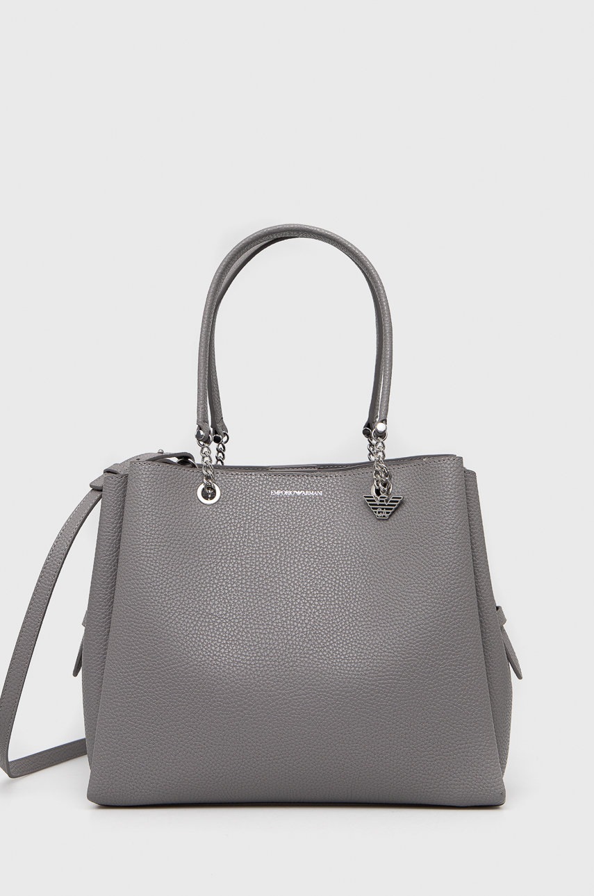 

Чанта Emporio Armani в сиво, Сив