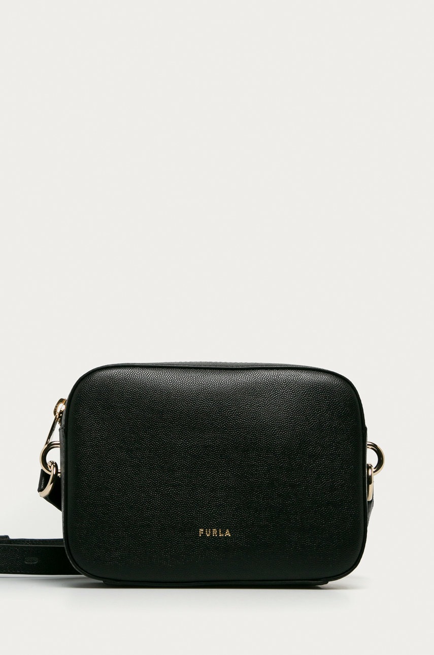 

Furla - Кожаная сумочка Block Mini, Чёрный
