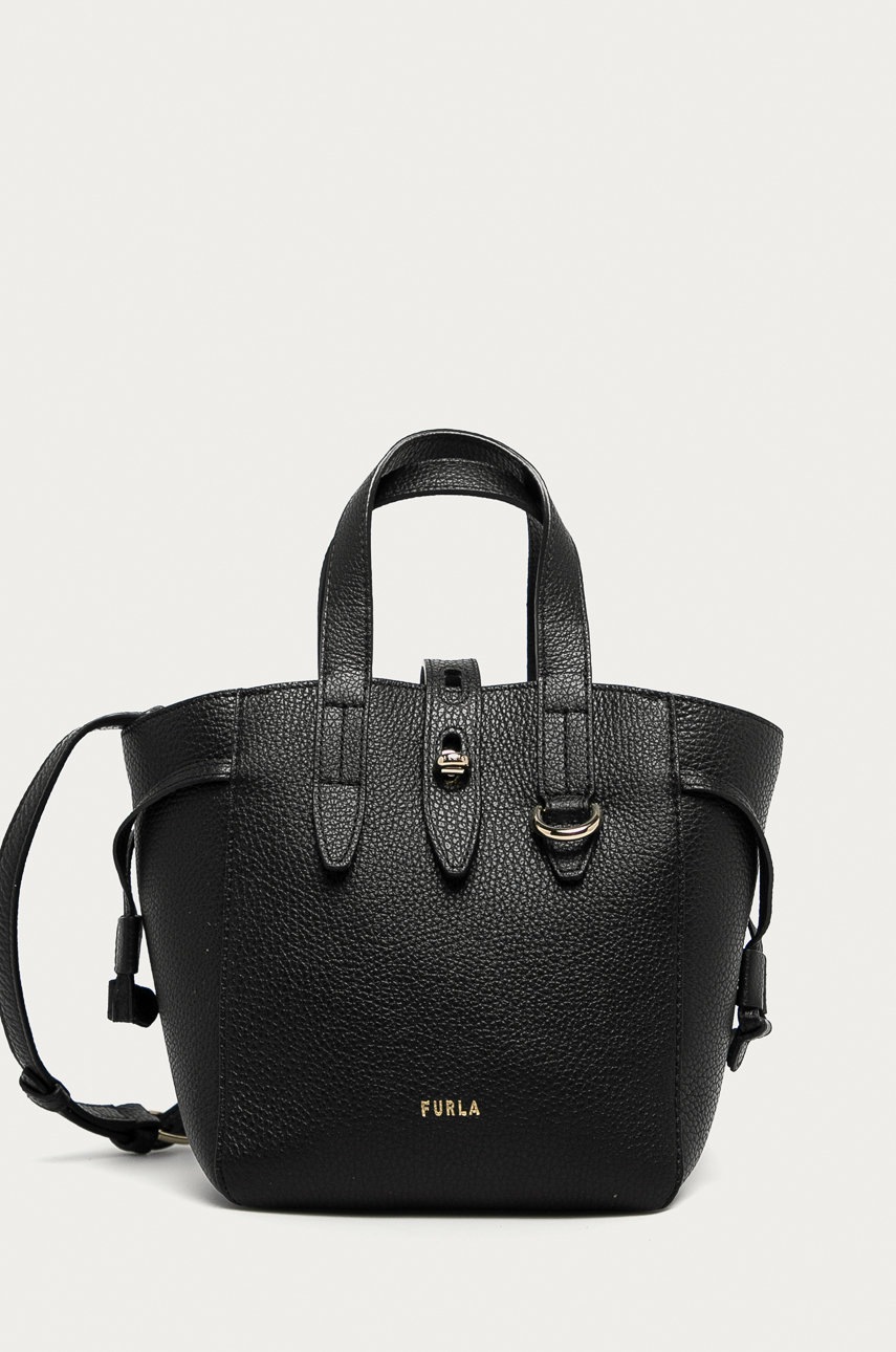 

Furla - Кожена чанта Net, Черен