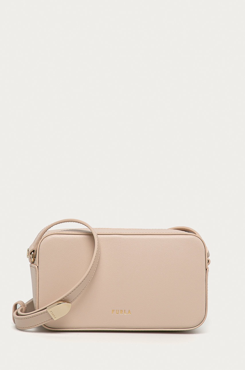 

Furla - Кожаная сумочка Block, Бежевый