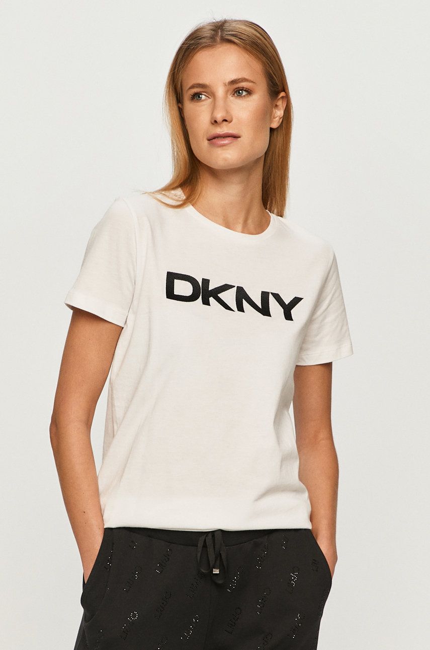 Levně Tričko Dkny W3276CNA