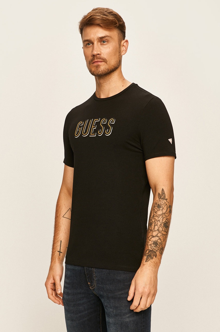 

Guess Jeans - Тениска, Черен