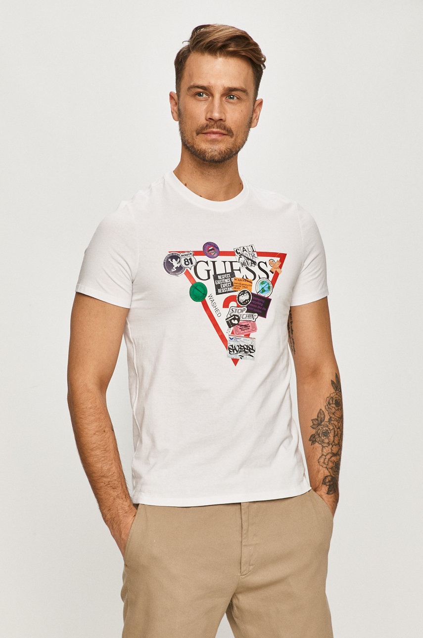 

Guess - Тениска, Бял