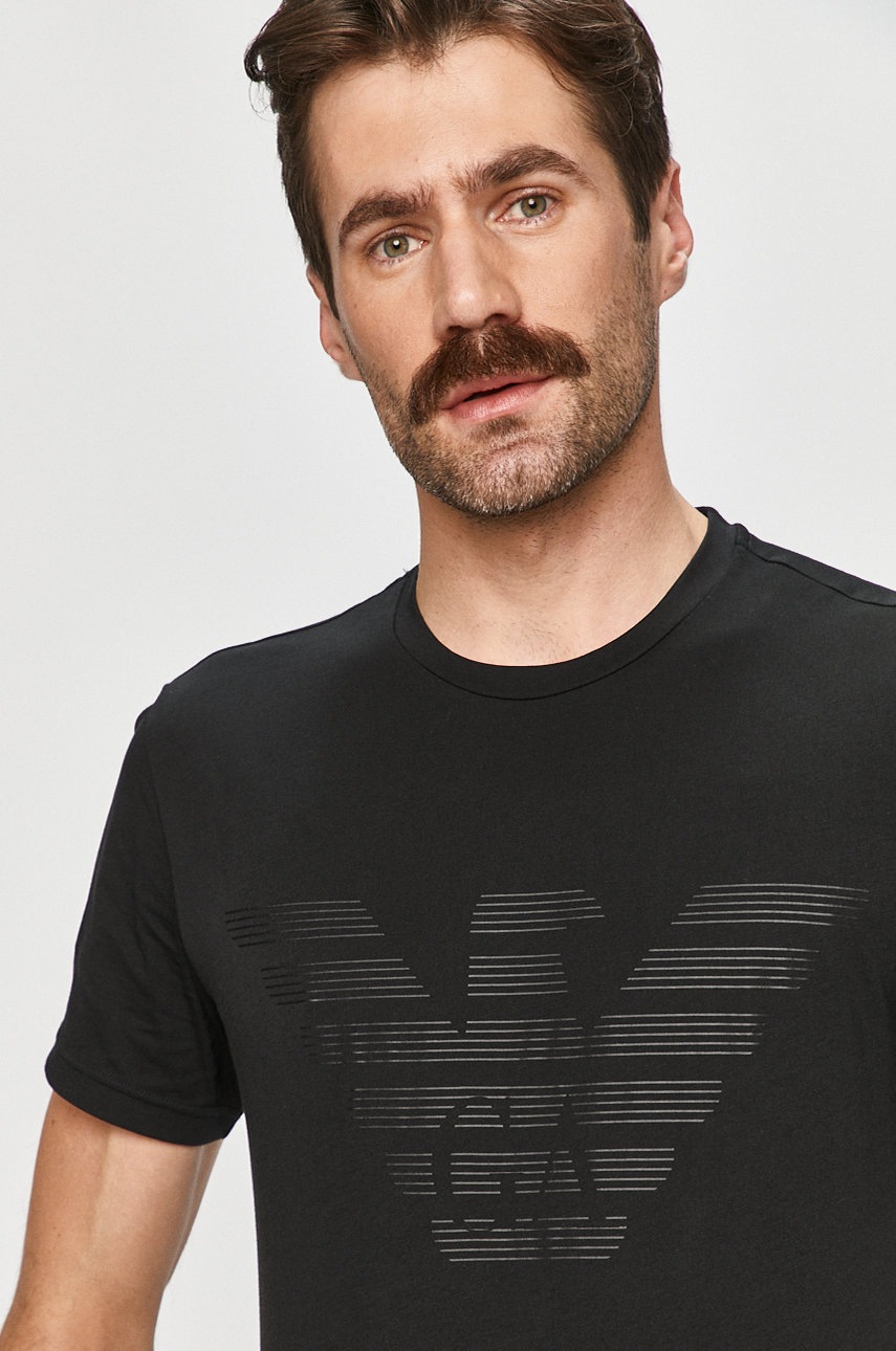 

Emporio Armani - Тениска, Черен