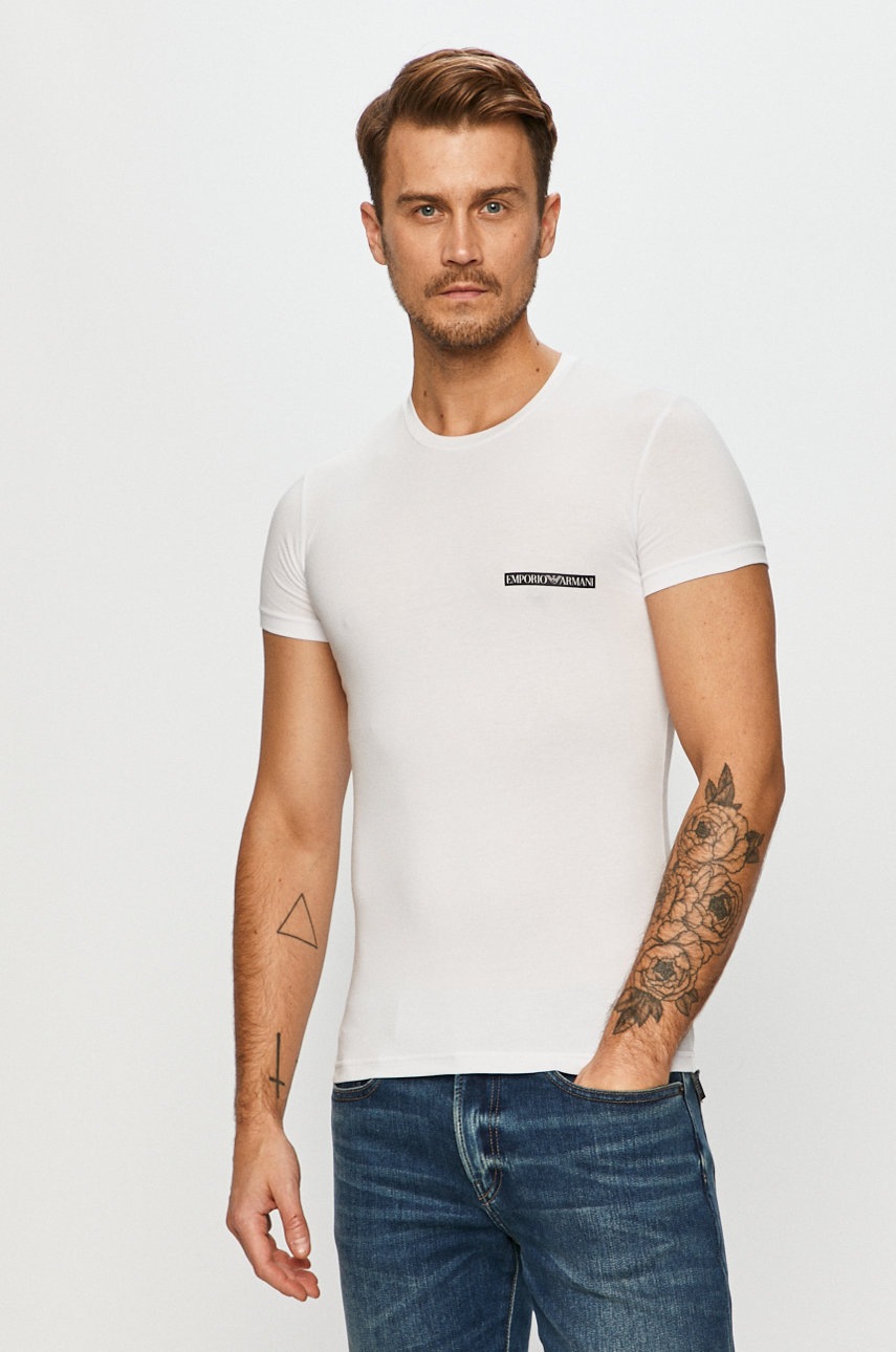 

Emporio Armani - Тениска, Бял