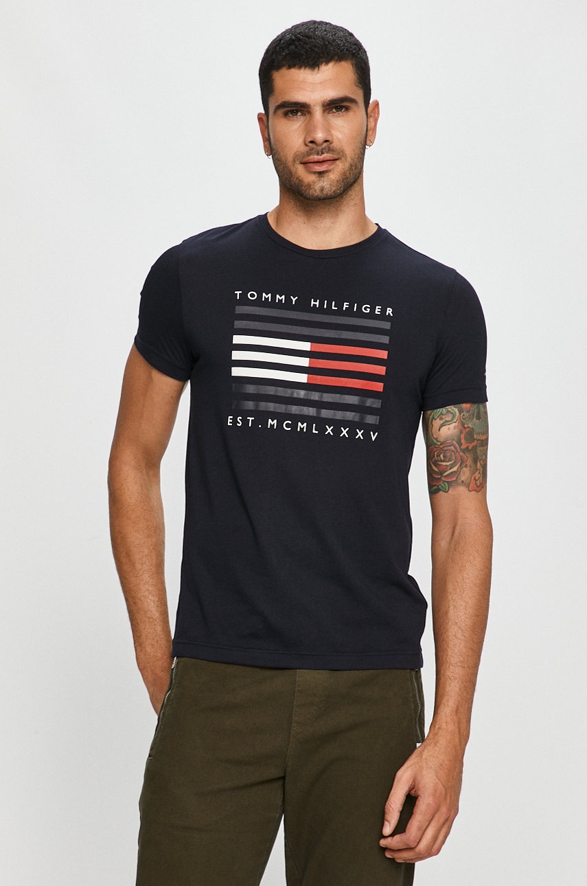 

Tommy Hilfiger - Тениска, Тъмносин