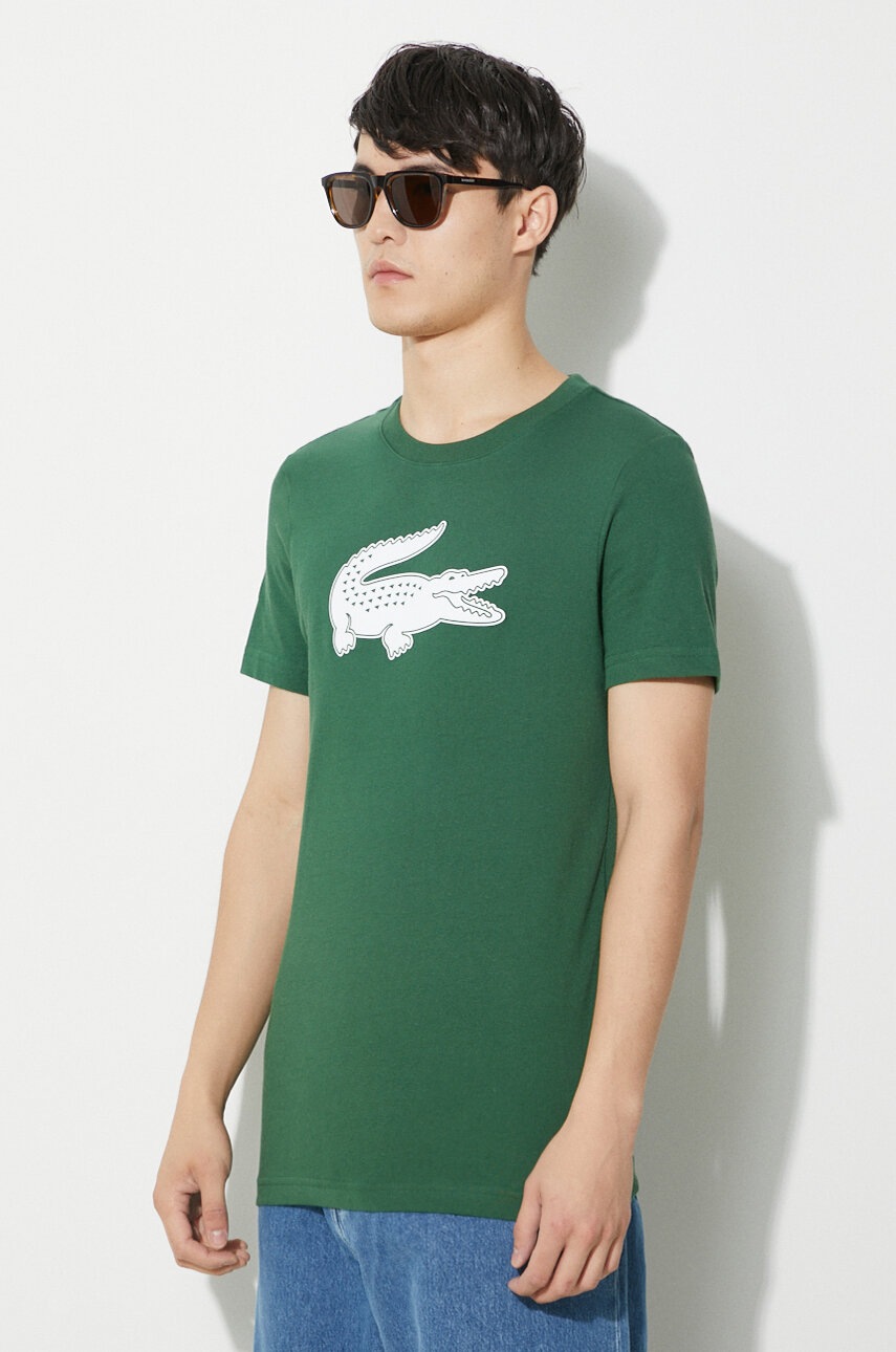 Μπλουζάκι Lacoste χρώμα: πράσινο φωτογραφία