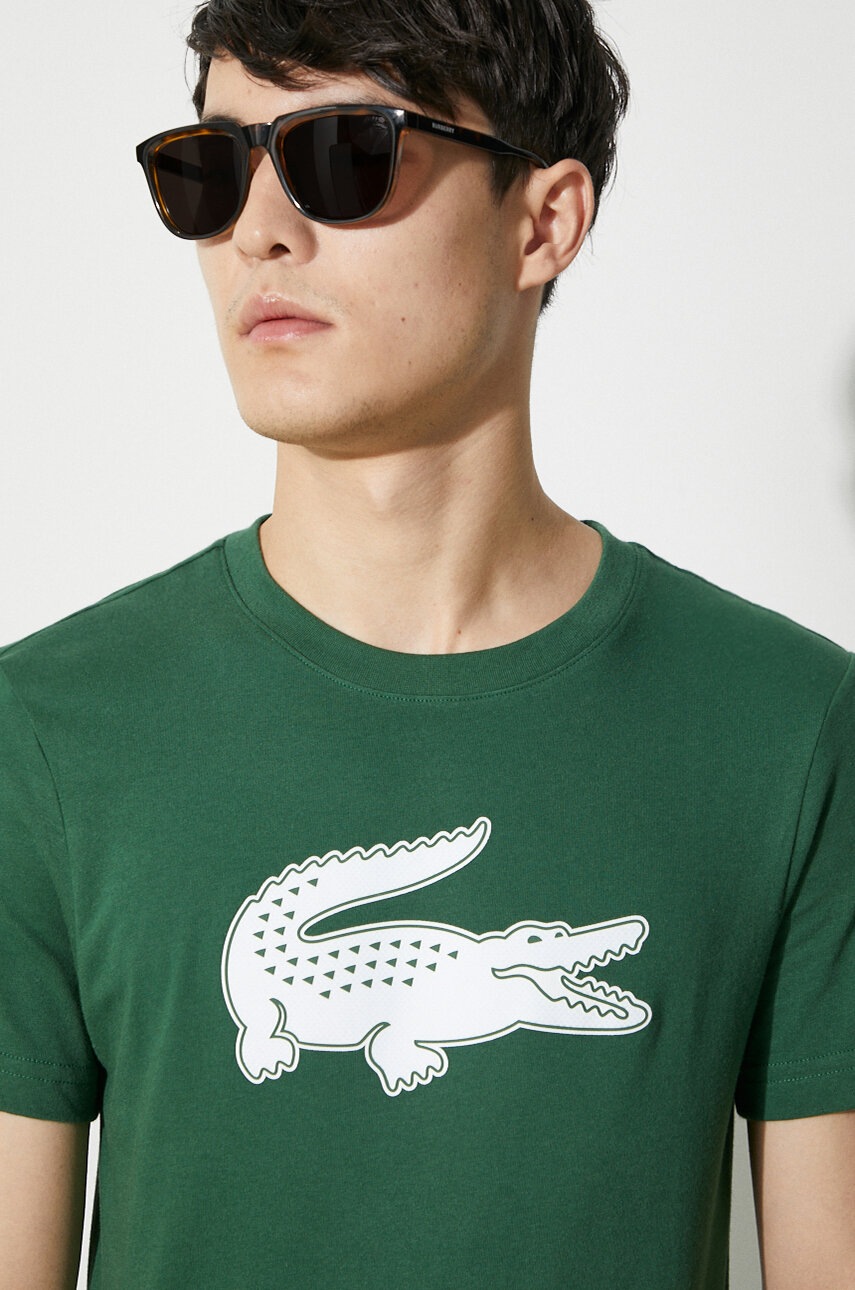 Μπλουζάκι Lacoste χρώμα: πράσινο φωτογραφία