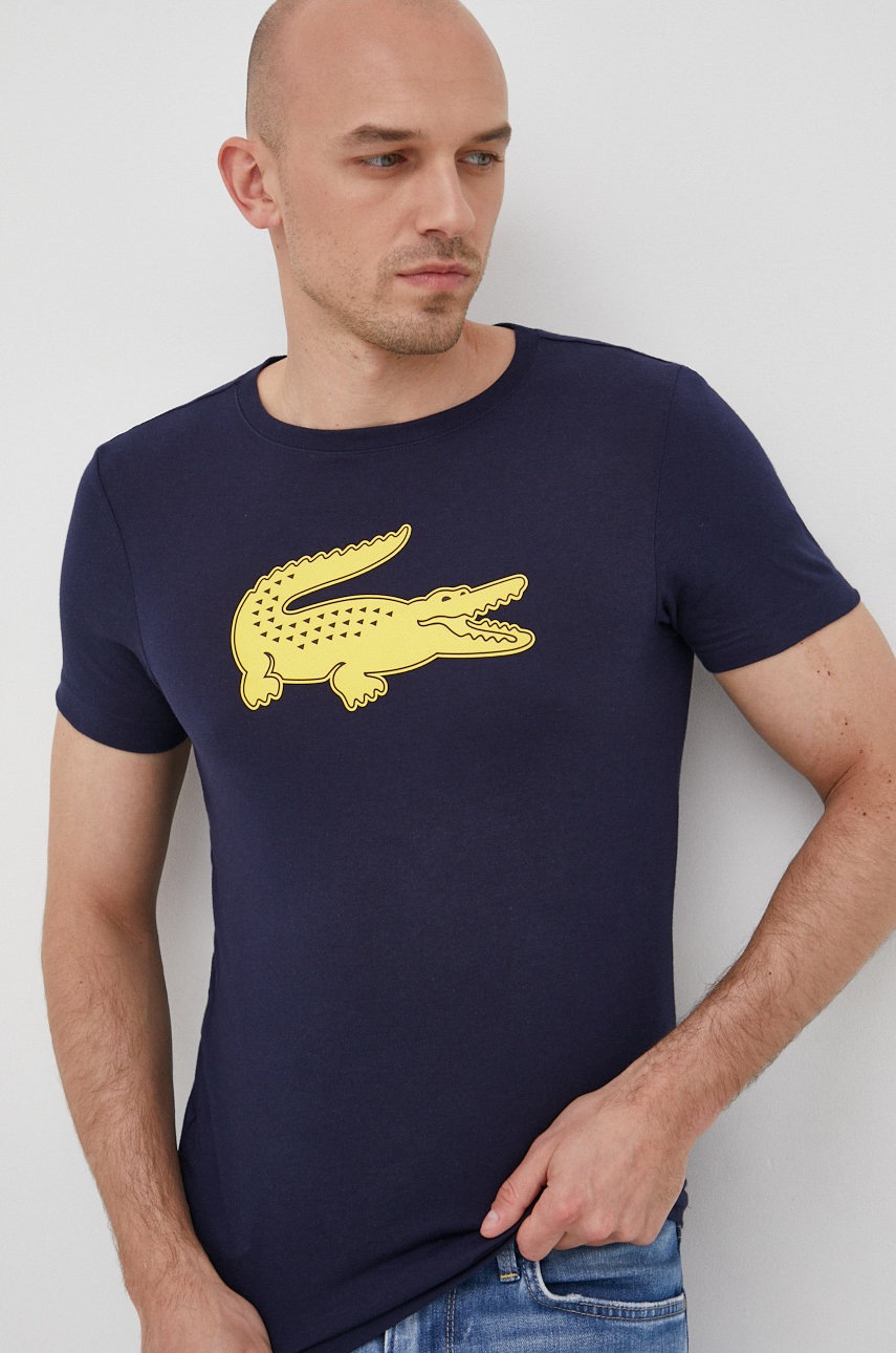 

Lacoste в тъмносиньо с принт, Тъмносин