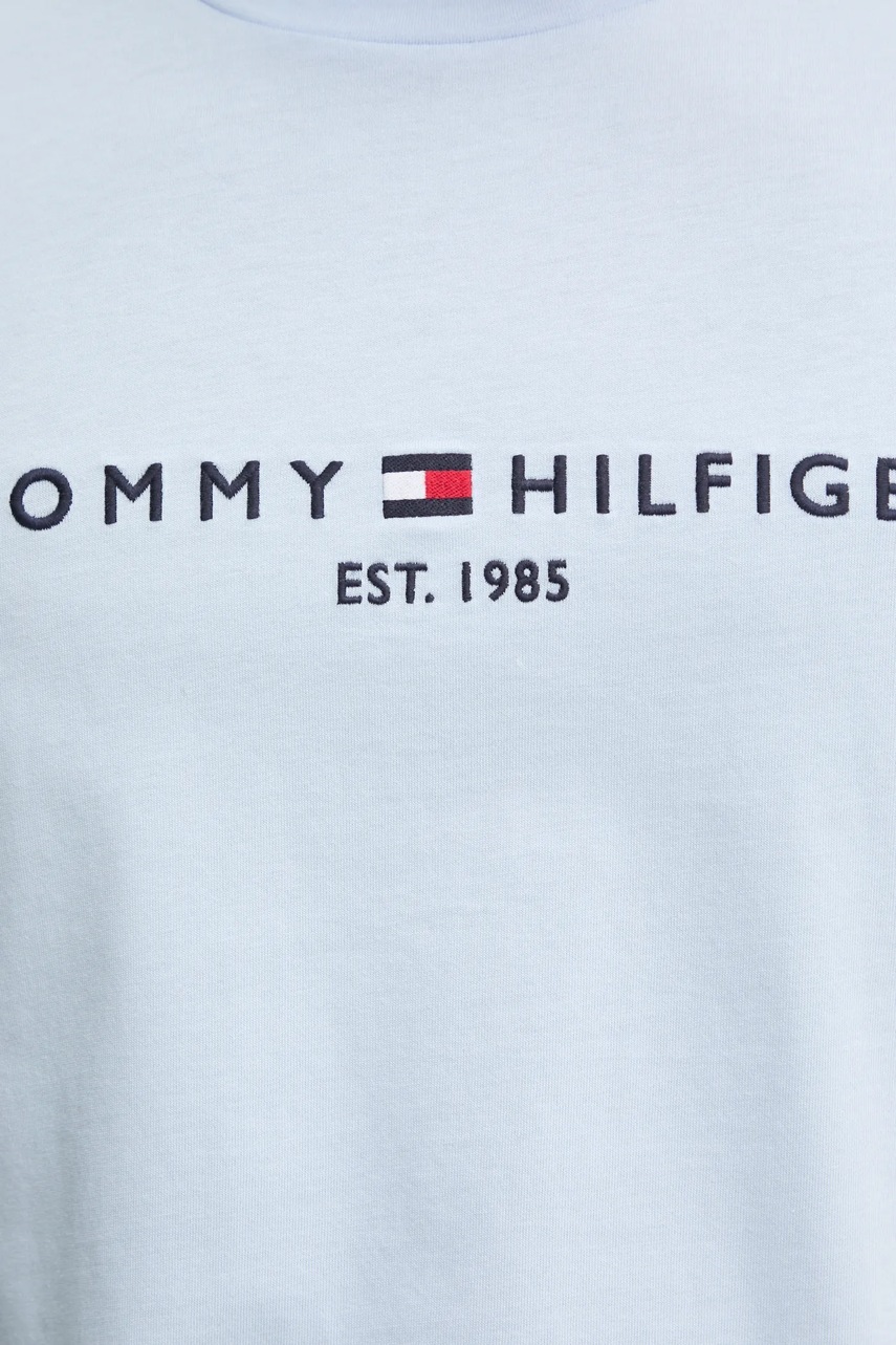 Бавовняна футболка Tommy Hilfiger чоловічий з аплікацією 