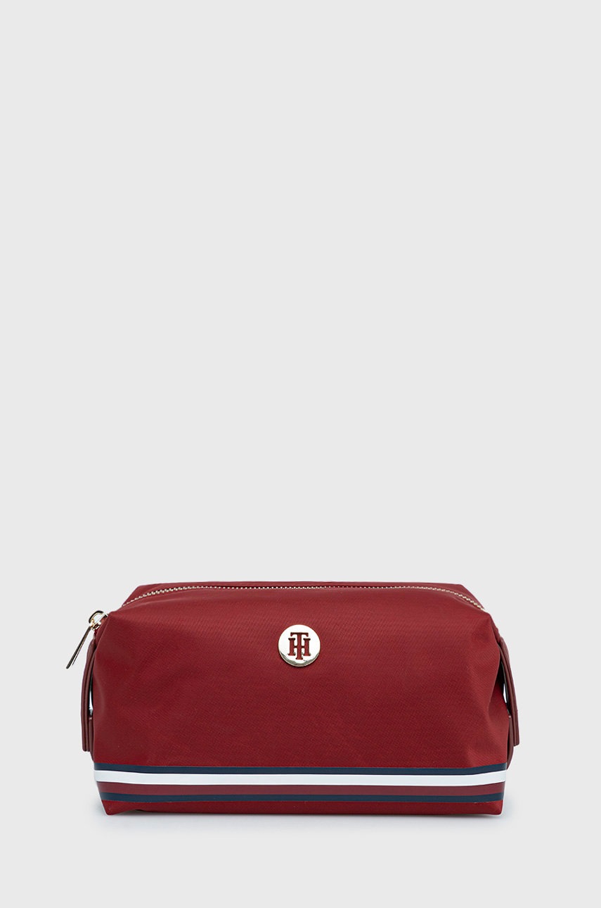

Козметична чанта Tommy Hilfiger в червено, Червен