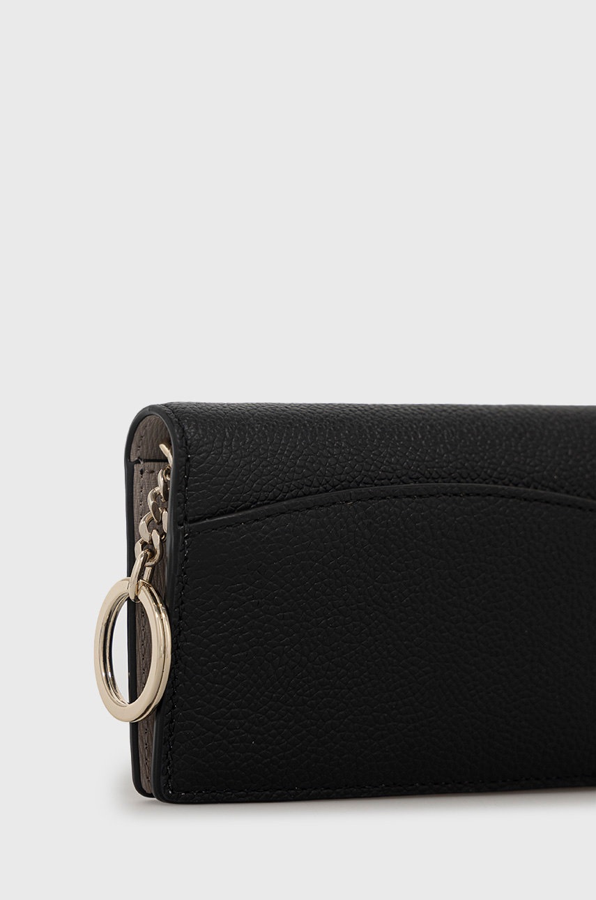 

Шкіряний гаманець Kate Spade жіночий колір чорний