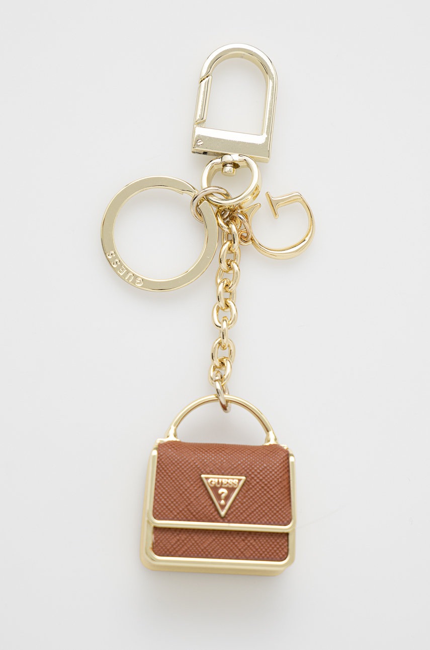 

Guess - Ключодържател, Кафяв