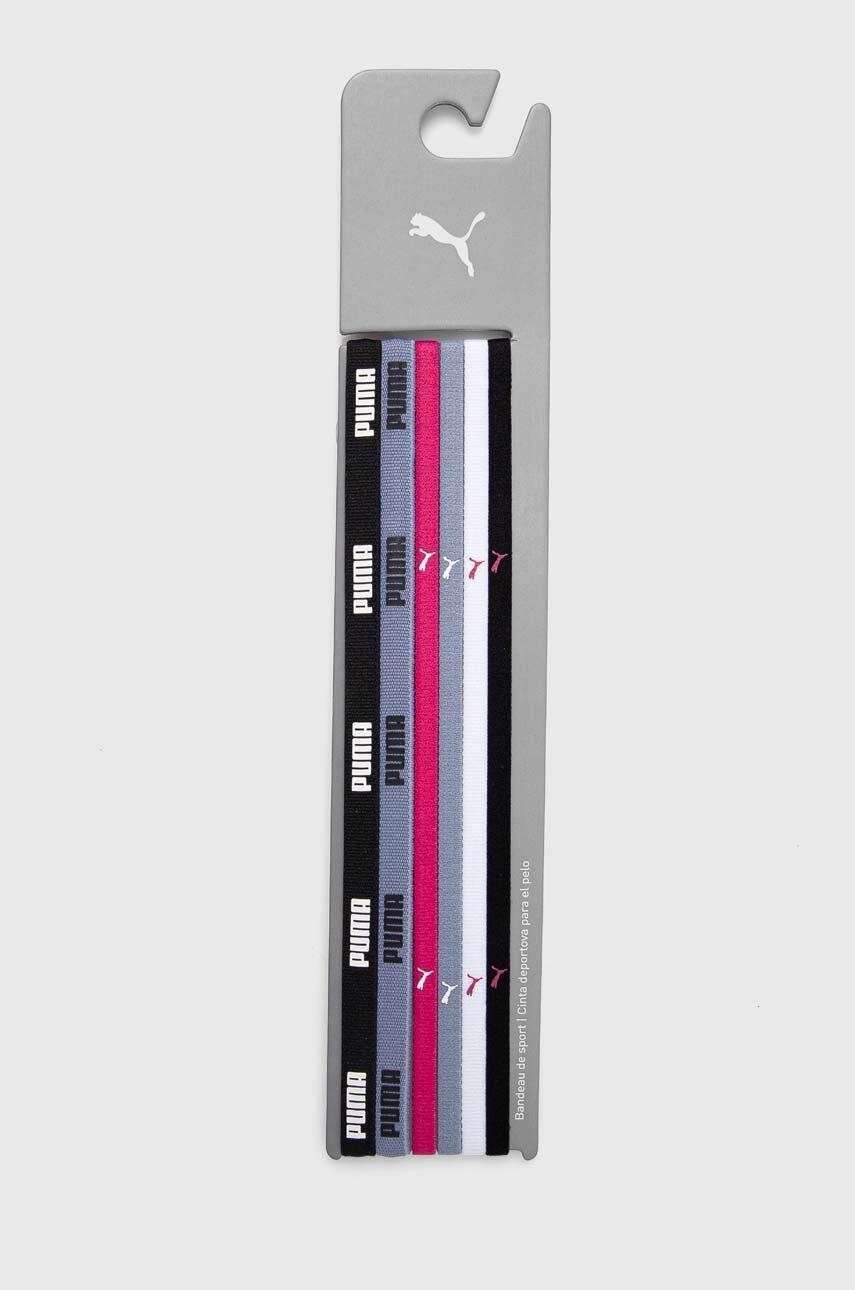 Puma bentițe pentru cap 6-pack culoarea roz 53452
