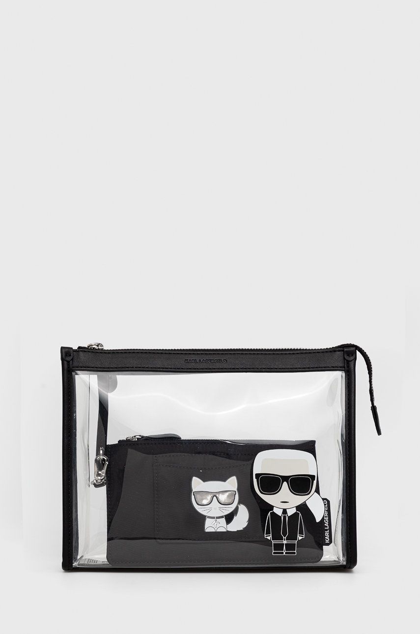 Karl Lagerfeld Portfard culoarea negru answear.ro imagine 2022 13clothing.ro