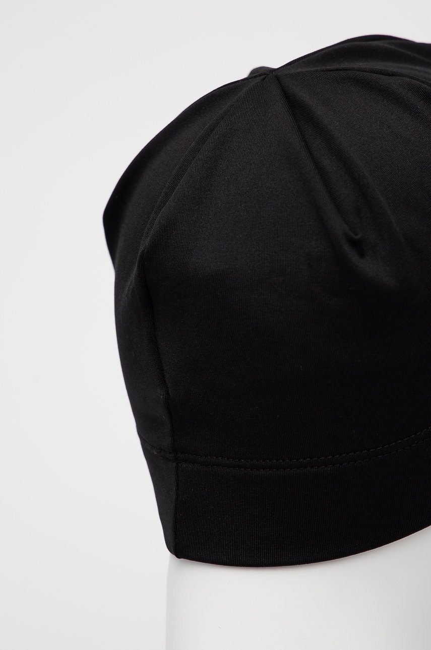 Σκούφος και γάντια Asics χρώμα: μαύρο φωτογραφία