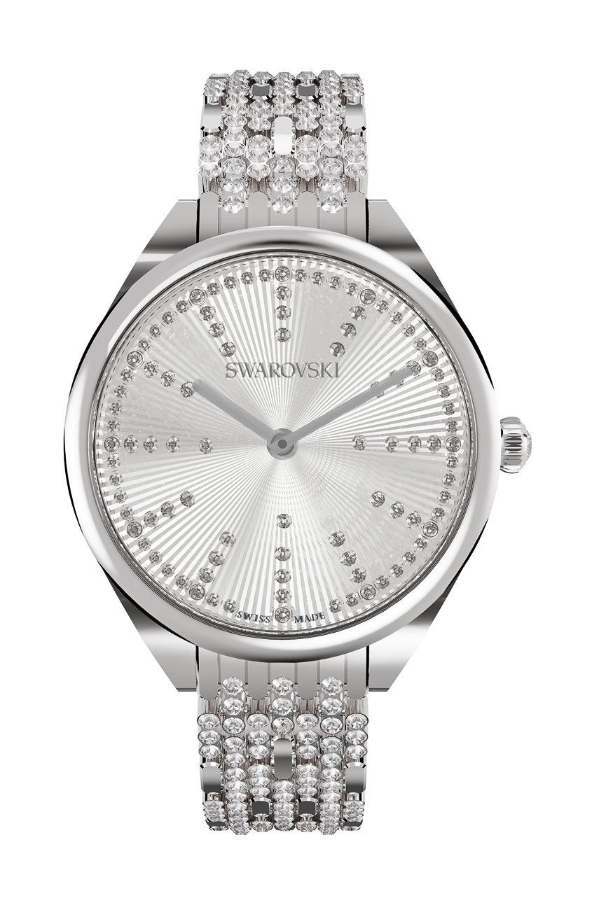 Swarovski Zegarek damski kolor srebrny