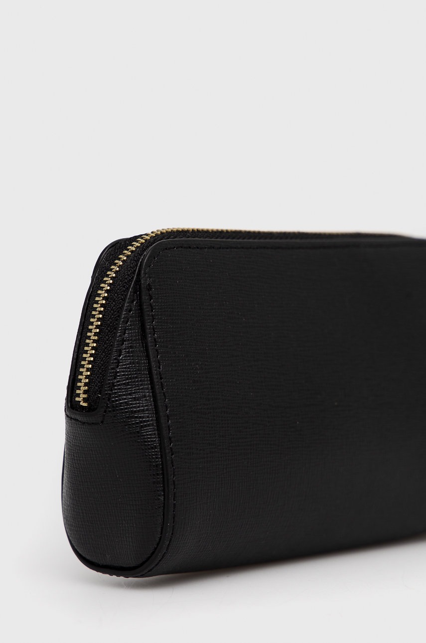 

Кожаная косметичка Furla цвет чёрный