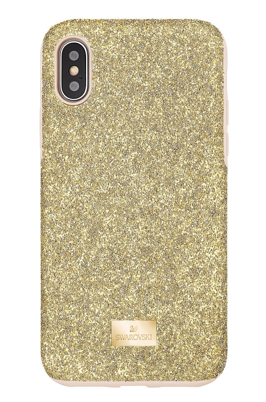 

Чехол на телефон Swarovski цвет золотой iPhone XS Max High