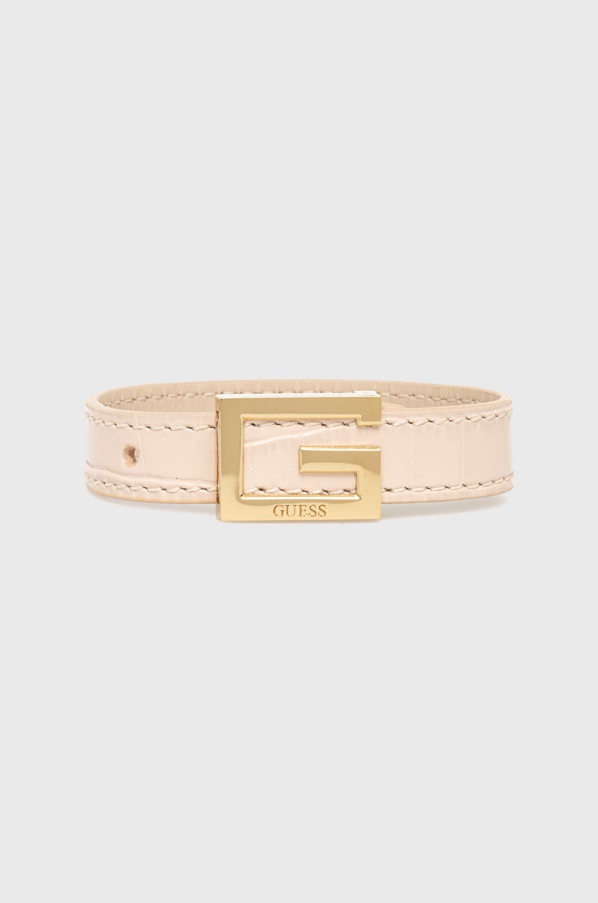 

Кожена гривна Guess дамска, Бежов