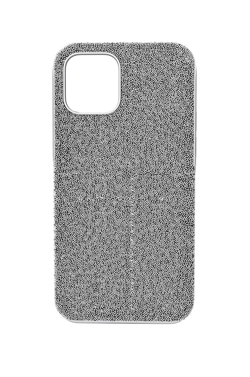 Levně Swarovski - obal na telefon iPhone 12 Pro Max High šedá barva
