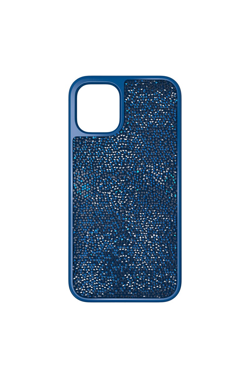 

Кейс за телефон Swarovski за iPhone 12 Mini Glam Rock в тъмносиньо, Тъмносин