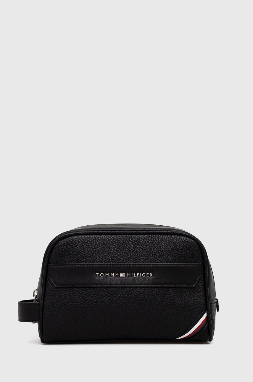 

Козметична чанта Tommy Hilfiger в черно, Черен