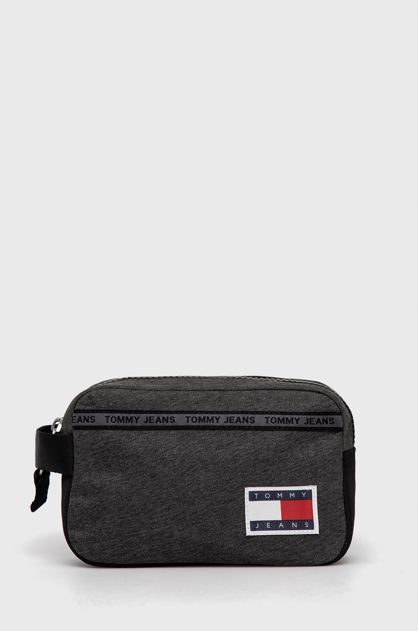 

Козметична чанта Tommy Jeans в сиво, Сив