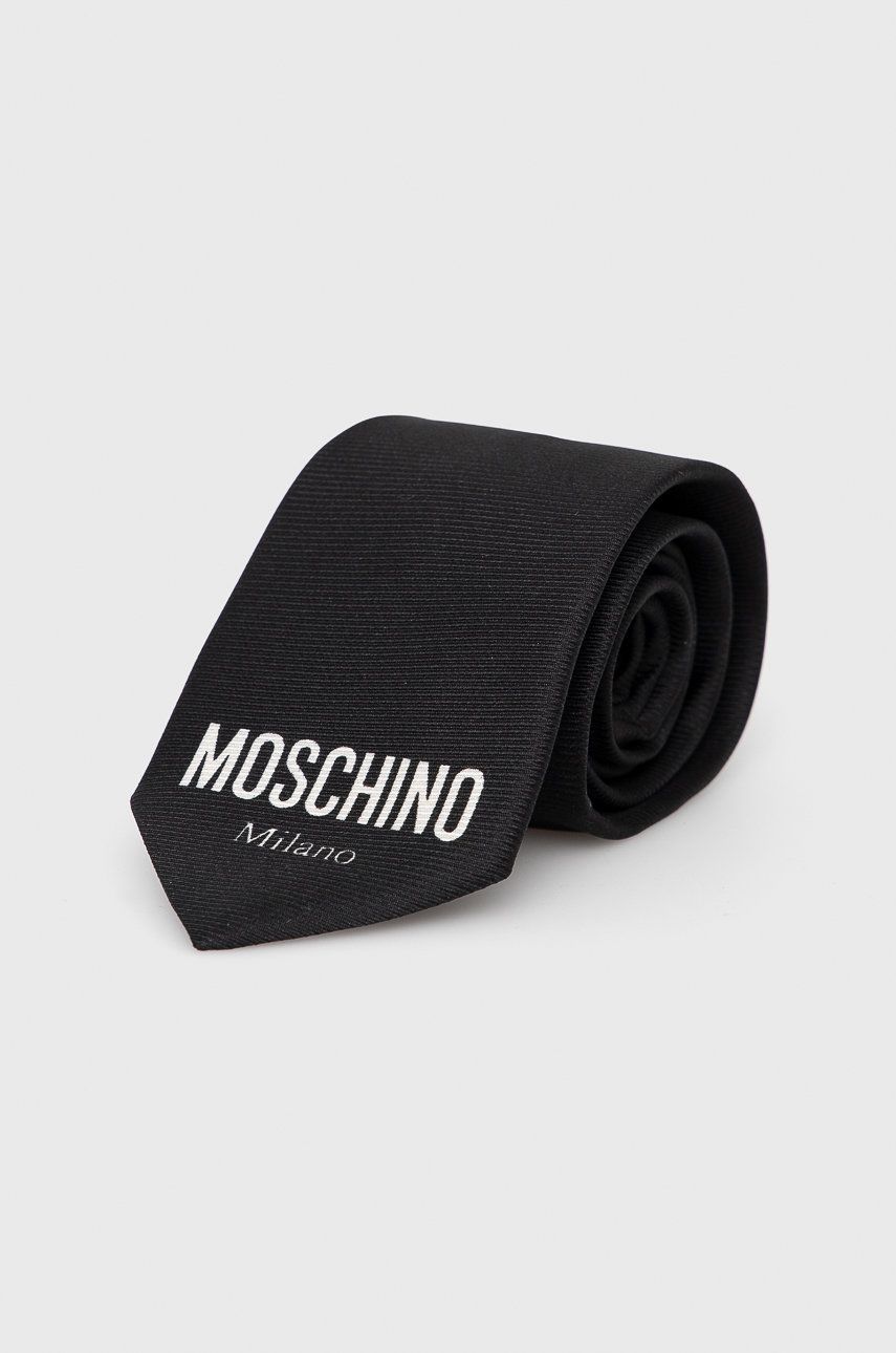Moschino Cravată culoarea negru ANSWEAR